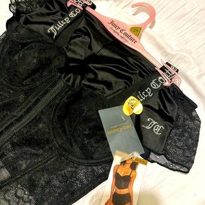 Brand new Juicy Couture 💕2 piece set (lace corset and shorts )women’s size S